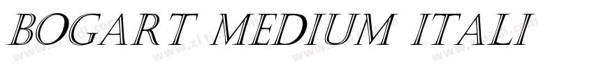 Bogart Medium Itali字体转换